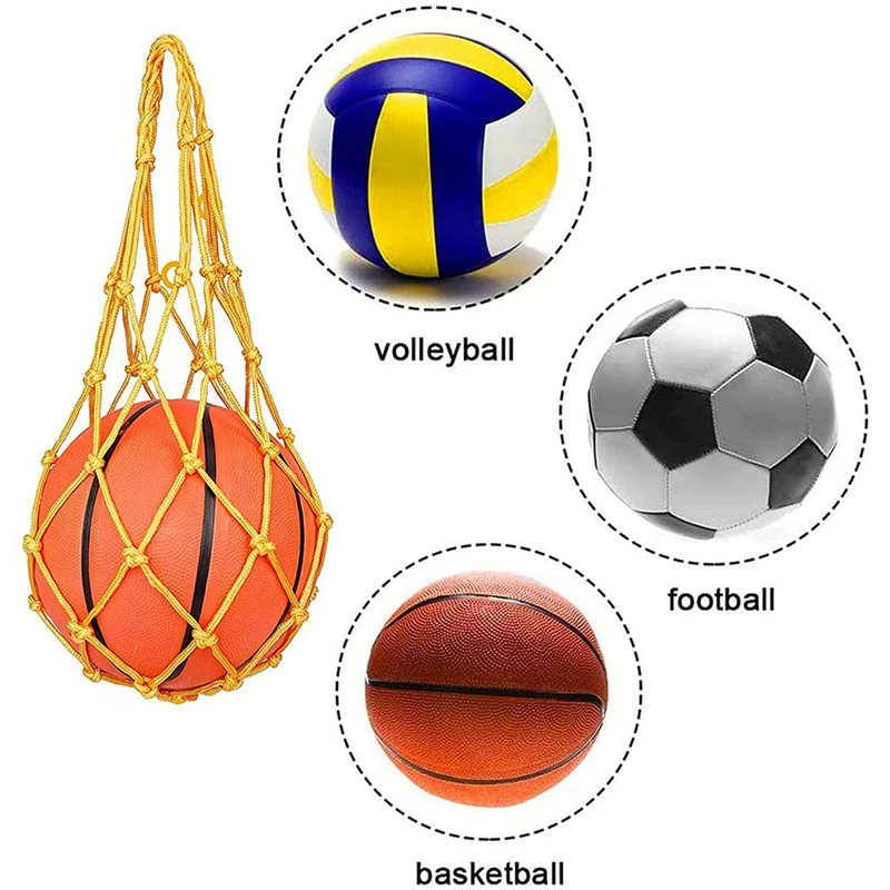 2Pcs Single Ball Big Net Pocket Soccer Basketball Volleyball Bold Wear-Resistant Portable Ball Net Bag
2Pcs Single Ball Big Net Pocket Soccer Basketball Volleyball Bold Wear-Resistant Portable Ball Net Bag