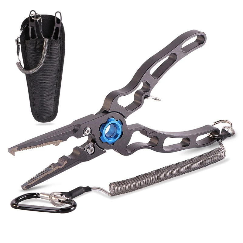 Fishing Pliers, Alloy Hook Removers Pliers,Saltwater Split Ring Tool & Fishing Gear Line Cutters with Sheath and Lanyard
Fishing Pliers, Alloy Hook Removers Pliers,Saltwater Split Ring Tool & Fishing Gear Line Cutters with Sheath and Lanyard