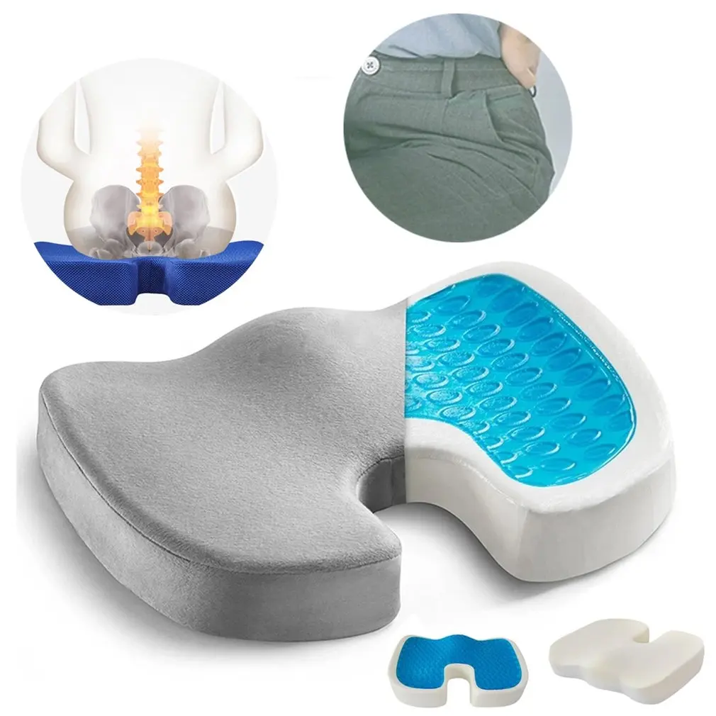 Seat Cushion Gray Flannel Anti Hemorrhoids Soft Memory Foam Slow Rebound Car Office Chair Pain Relief Seat Cushions
Seat Cushion Gray Flannel Anti Hemorrhoids Soft Memory Foam Slow Rebound Car Office Chair Pain Relief Seat Cushions