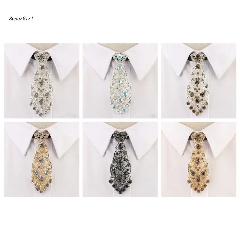 J78E Rhinestones Neck Tie Metal Alloy Necklace for Men Women Party Wedding Ceremony
J78E Rhinestones Neck Tie Metal Alloy Necklace for Men Women Party Wedding Ceremony