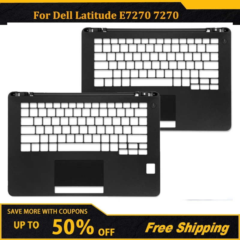 

New Top Case Upper Cover For Dell Latitude E7270 7270 Laptop Palmrest with Fingerprint SC Port Upper Case 0PFY8X 0P1J5D Black
