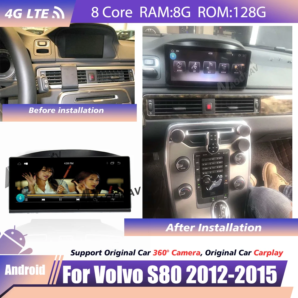 Auto Stereo Car radio For Volvo S80 2012 2013 2014 2015 Android Touch Screen SMART System top sell GPS Navigation Recorder
Auto Stereo Car radio For Volvo S80 2012 2013 2014 2015 Android Touch Screen SMART System top sell GPS Navigation Recorder