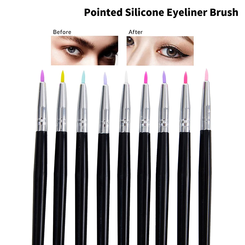 1PC Silicone Makeup Brushes Eyeliner Makeup Tools Nail Art DIY Nail Brush Facial Paintbrush Beauty Makeup Brush 
1PC Silicone Makeup Brushes Eyeliner Makeup Tools Nail Art DIY Nail Brush Facial Paintbrush Beauty Makeup Brush