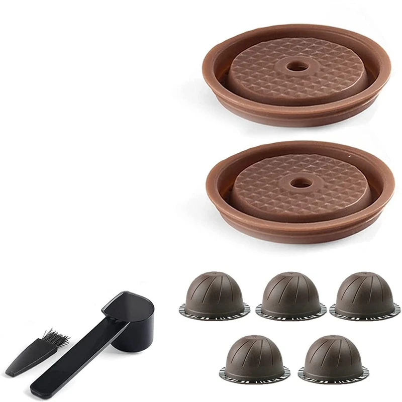 Coffee Capsule Reusable Coffee Capsule For Nespresso Vertuo 230 ML Coffee Pods Coffee Machine, With 2 Pcs Reusable Silicone Lids
Coffee Capsule Reusable Coffee Capsule For Nespresso Vertuo 230 ML Coffee Pods Coffee Machine, With 2 Pcs Reusable Silicone Lids