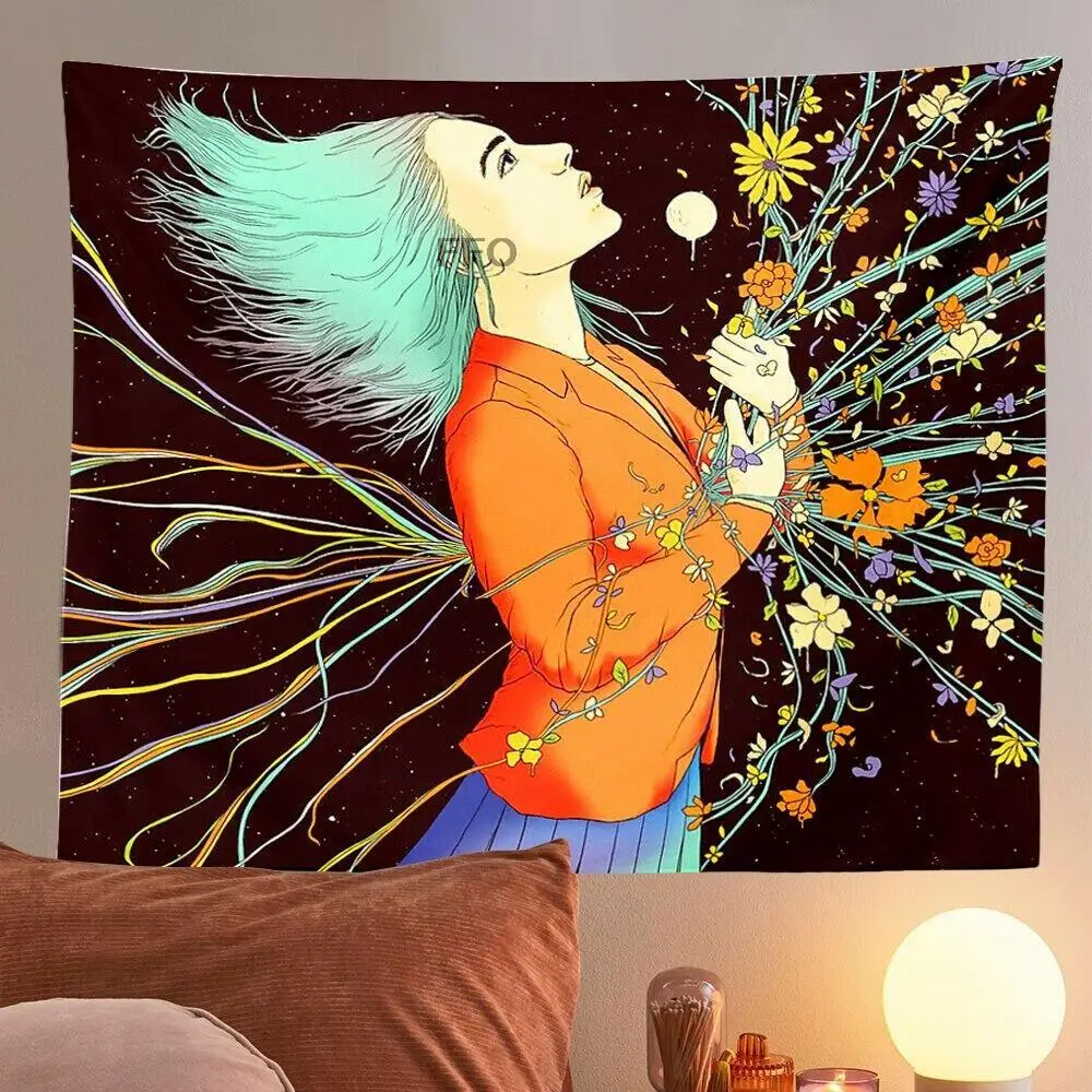 Girl Under The Stars With Flowers Tapestry Wall Hanging Hippie Boho Mandala Tapestries Art Aesthetic Room Decor Bedroom Yoga Mat
Girl Under The Stars With Flowers Tapestry Wall Hanging Hippie Boho Mandala Tapestries Art Aesthetic Room Decor Bedroom Yoga Mat