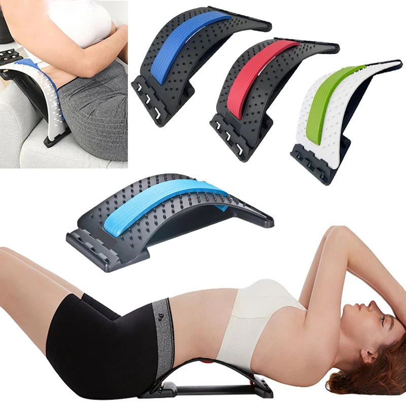 

Back Massager Stretcher Waist Neck Stretch Tools Equipment Cervical Pillow Lumbar Spine Magic Support Corrector Pain Relief