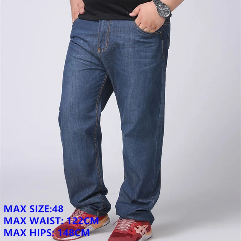 Classic Plus Size Jeans Men 140KG Extra Large Size 42 44 46 48 Male Denim Trousers Straight Loose Style Casual Cowboy Pants Mens
Classic Plus Size Jeans Men 140KG Extra Large Size 42 44 46 48 Male Denim Trousers Straight Loose Style Casual Cowboy Pants Mens