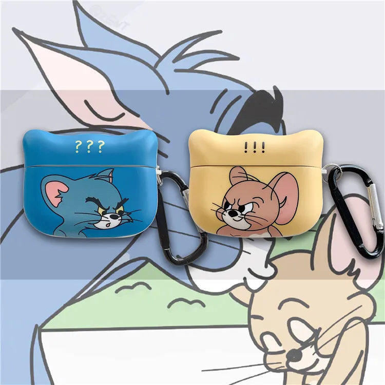 Силиконовый чехол для наушников с мультяшным Томом и Джерри для Airpods 1, 2, 3 Pro, защитный чехол для беспроводных Bluetooth наушников, милый чехол
Силиконовый чехол для наушников с мультяшным Томом и Джерри для Airpods 1, 2, 3 Pro, защитный чехол для беспроводных Bluetooth наушников, милый чехол