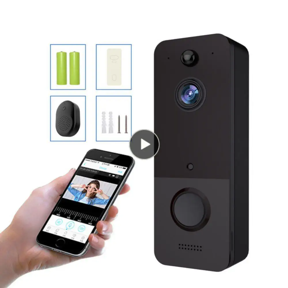 Smart Video Doorbell 720p High Resolution Wireless Smart Doorbell Two-way Voice Call Night Visio Wide-angle Lens 2.4g Wi-fi
Smart Video Doorbell 720p High Resolution Wireless Smart Doorbell Two-way Voice Call Night Visio Wide-angle Lens 2.4g Wi-fi