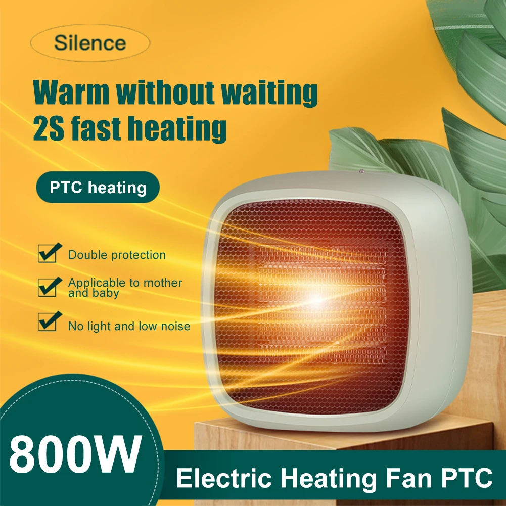 Space Heater for Indoor 800W Electric Heating Fan PTC Ceramic Fast Heating 2Gear Temperature Control Room Heater for Home Office
Space Heater for Indoor 800W Electric Heating Fan PTC Ceramic Fast Heating 2Gear Temperature Control Room Heater for Home Office