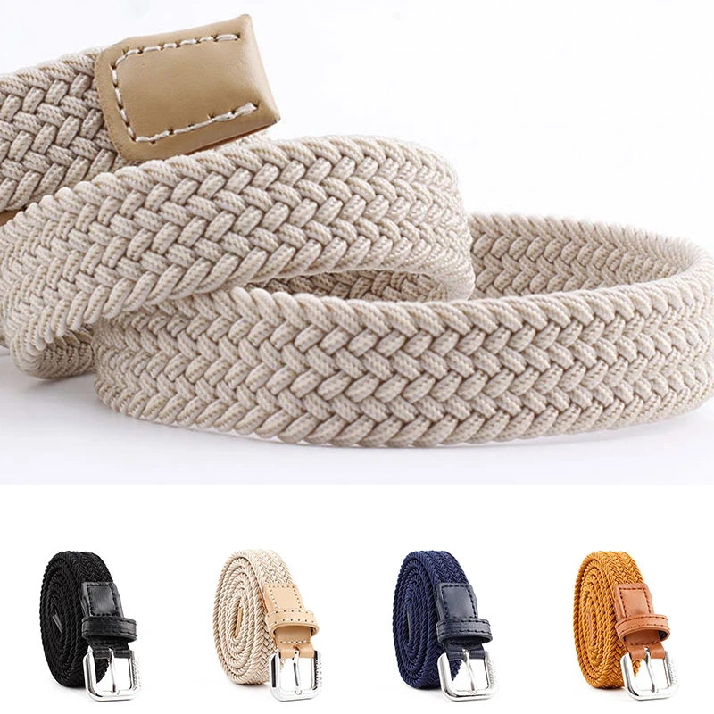 Fashion Casual Canvas Elastic Belt Alloy Pin Buckle Jeans Decorative Belt Thin Belt Unisex Belt Woven Waistband 100cm Stretch
Fashion Casual Canvas Elastic Belt Alloy Pin Buckle Jeans Decorative Belt Thin Belt Unisex Belt Woven Waistband 100cm Stretch