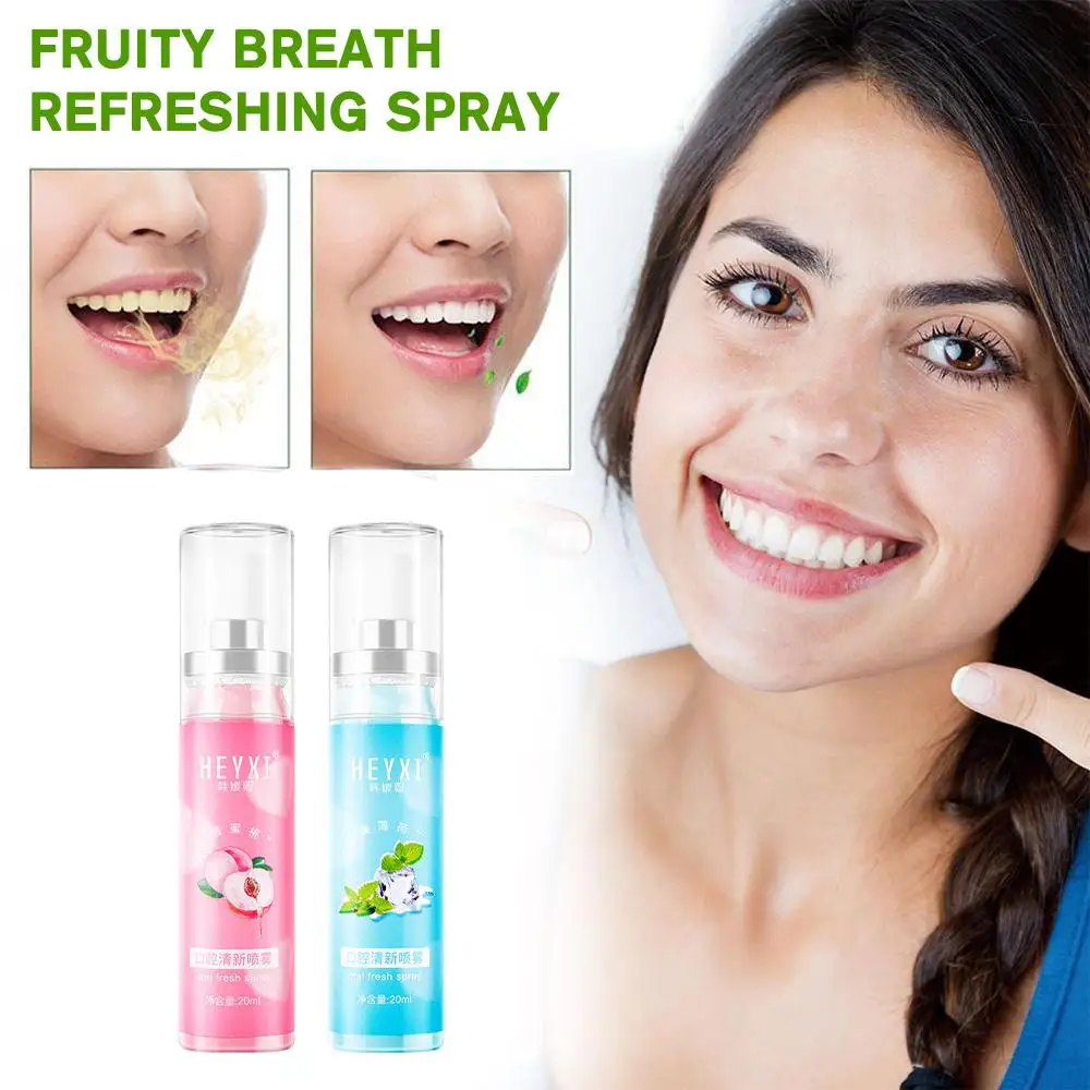

Освежающий фруктовый спрей для рта долговечный освежающий неприятный спрей для рта уход за полостью рта Goodby Breath доступный Z2O9