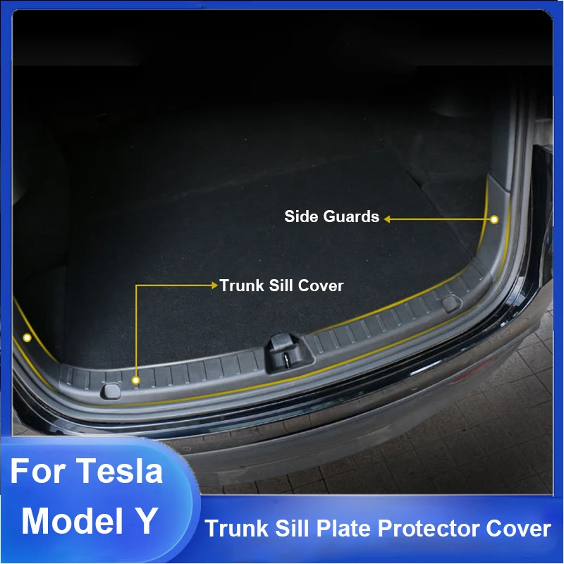 For Tesla Model Y 3PCS Car Trunk Sill Plate Protector Sides Bar Fender TPE Rubber Boot Sill Guards Rear Bumper Cover 2019-2022
For Tesla Model Y 3PCS Car Trunk Sill Plate Protector Sides Bar Fender TPE Rubber Boot Sill Guards Rear Bumper Cover 2019-2022
