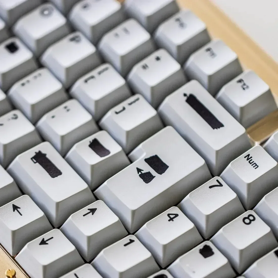 GMK Redacted Cherry Profile 5-сторонние колпачки для механической клавиатуры из ПБТ с