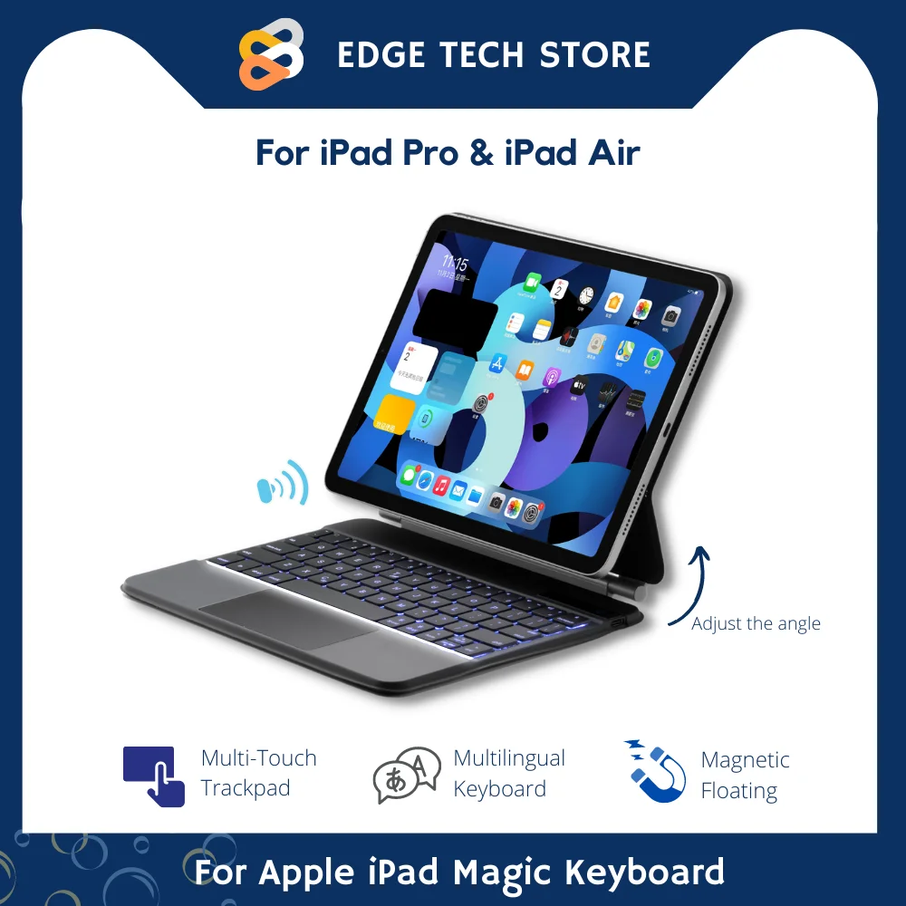 Magic Keyboard Case For Apple iPad Pro 11 12.9 2021 2020 2018 Korean Russian Air 4 5 10.9 2022 Touchpad Magnetic Keyboard Cover
Magic Keyboard Case For Apple iPad Pro 11 12.9 2021 2020 2018 Korean Russian Air 4 5 10.9 2022 Touchpad Magnetic Keyboard Cover
