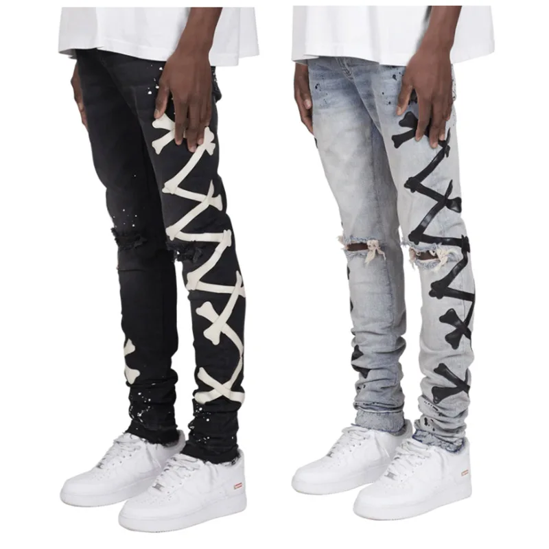 New Printed Jeans Skinny hole Men Denim Biker Casual Pants Hip Hop Man Jean Hombre Pantalon Artistic Work Size S-3XL
New Printed Jeans Skinny hole Men Denim Biker Casual Pants Hip Hop Man Jean Hombre Pantalon Artistic Work Size S-3XL