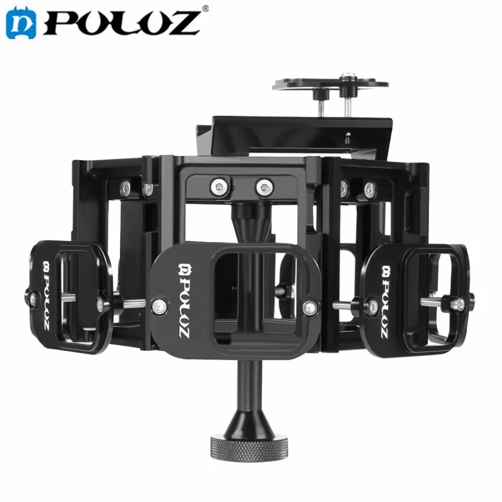 

PULUZ 8 in 1 All View Panorama Frame CNC Aluminum Alloy Protective Cage with Screw for GoPro HERO5