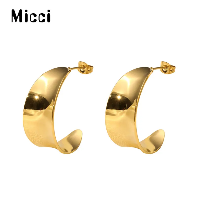 Micci Fashion Ladies Moon Earrings 316L Stainless Steel Mirror Polished Stud Earrings Luxury Glamour Ladies Jewelry Accessories
Micci Fashion Ladies Moon Earrings 316L Stainless Steel Mirror Polished Stud Earrings Luxury Glamour Ladies Jewelry Accessories