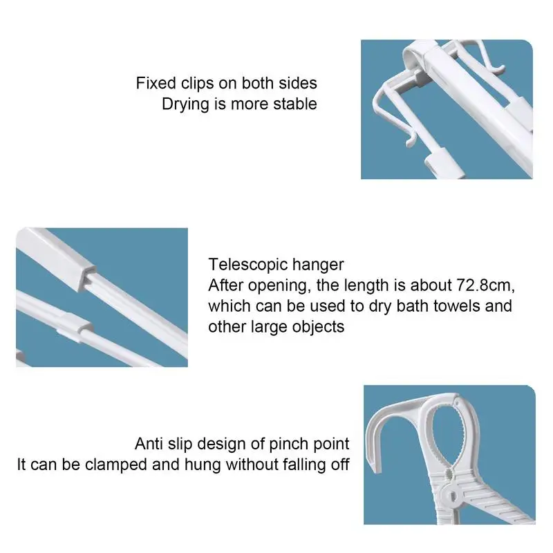Вешалка для одежды 2 шт., регулируемая Тяжелая вешалка для одежды, нескользящая ветрозащитная компактная вешалка с поворотным крючком на 360 ...
Вешалка для одежды 2 шт., регулируемая Тяжелая вешалка для одежды, нескользящая ветрозащитная компактная вешалка с поворотным крючком на 360 ...