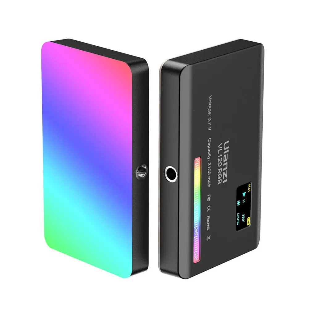 Светодиодная лампа для видеосъемки Ulanzi VL120 RGB 2500-9000K CRI 95 + 3100 мАч, портативная карманная мини-лампа заполняющего света для студийной камеры, л... 
Светодиодная лампа для видеосъемки Ulanzi VL120 RGB 2500-9000K CRI 95 + 3100 мАч, портативная карманная мини-лампа заполняющего света для студийной камеры, л...