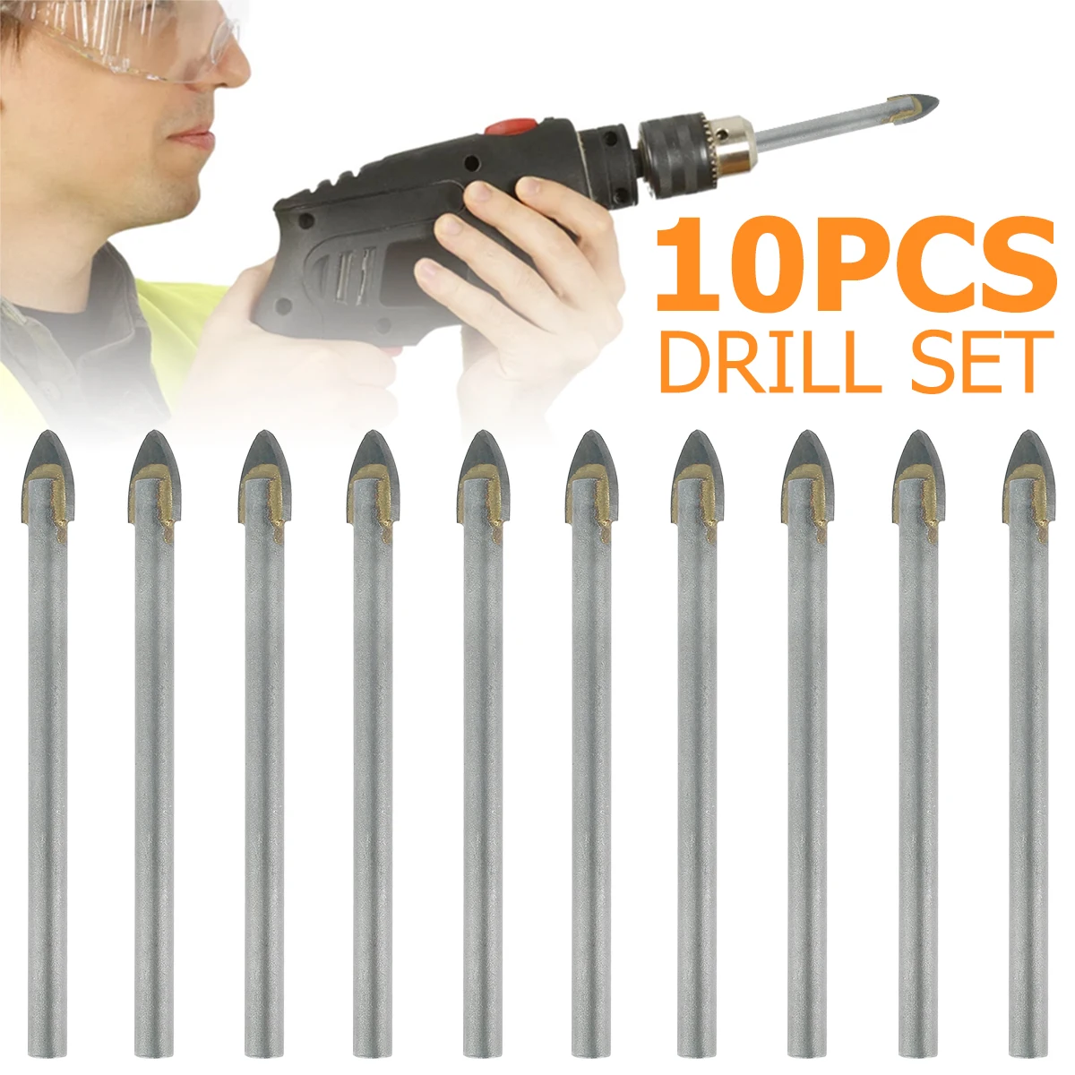 10pcs 6mm Triangle Drill Bits Cross Hex Tile Bits Glass Ceramic Concrete Hole Opener Alloy Triangle Drill Glass Bits Woodworking
10pcs 6mm Triangle Drill Bits Cross Hex Tile Bits Glass Ceramic Concrete Hole Opener Alloy Triangle Drill Glass Bits Woodworking
