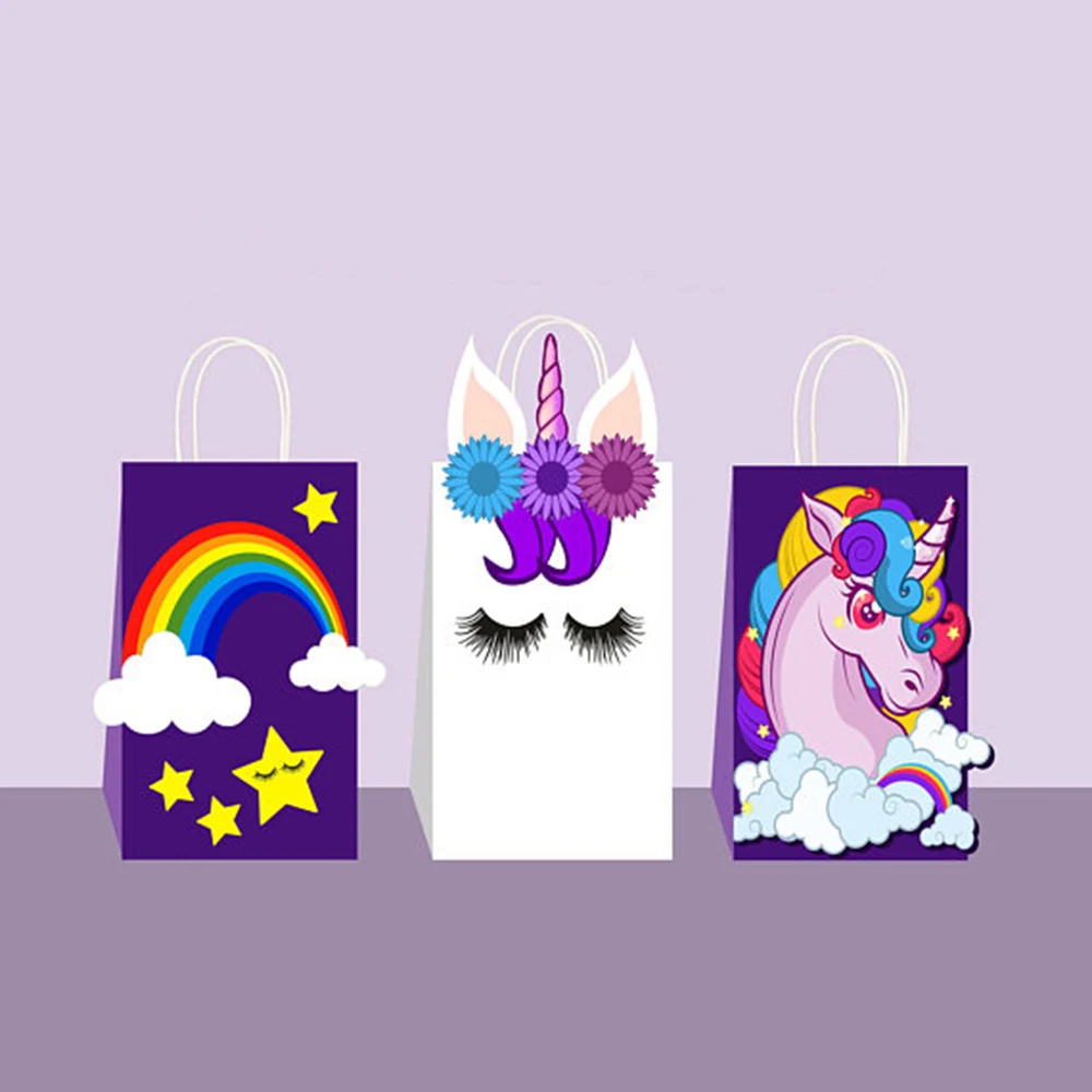 BD003 12Pcs Kids Cartoon Unicorn Rainbow Birthday Party Portable Candy Pack Paper Tote Paper Gift Bags Baby Shower Party Favors
BD003 12Pcs Kids Cartoon Unicorn Rainbow Birthday Party Portable Candy Pack Paper Tote Paper Gift Bags Baby Shower Party Favors