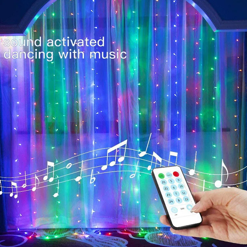 Music Control/8 3M LED Fairy Lights String Lights Garland Lighting Mode USB Wedding Party Decor Christma Window Curtain
Music Control/8 3M LED Fairy Lights String Lights Garland Lighting Mode USB Wedding Party Decor Christma Window Curtain