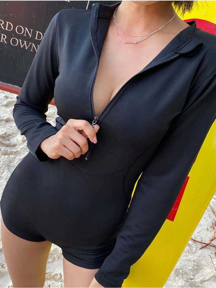 Conservative Women's One Pieces Swimsuit Rave Solid Color Woman 2023 Bikini Trend Long Sleeve Summer Hot Swimsuits Swimwear
Conservative Women's One Pieces Swimsuit Rave Solid Color Woman 2023 Bikini Trend Long Sleeve Summer Hot Swimsuits Swimwear