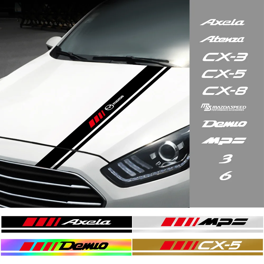 Car Body Stripes Stickers Auto Hood Engine Covers Decor Decals for Mazda CX-5 3 5 6 323 626 MS CX-3 Axela Atenza MS 2 Demio MPS
Car Body Stripes Stickers Auto Hood Engine Covers Decor Decals for Mazda CX-5 3 5 6 323 626 MS CX-3 Axela Atenza MS 2 Demio MPS