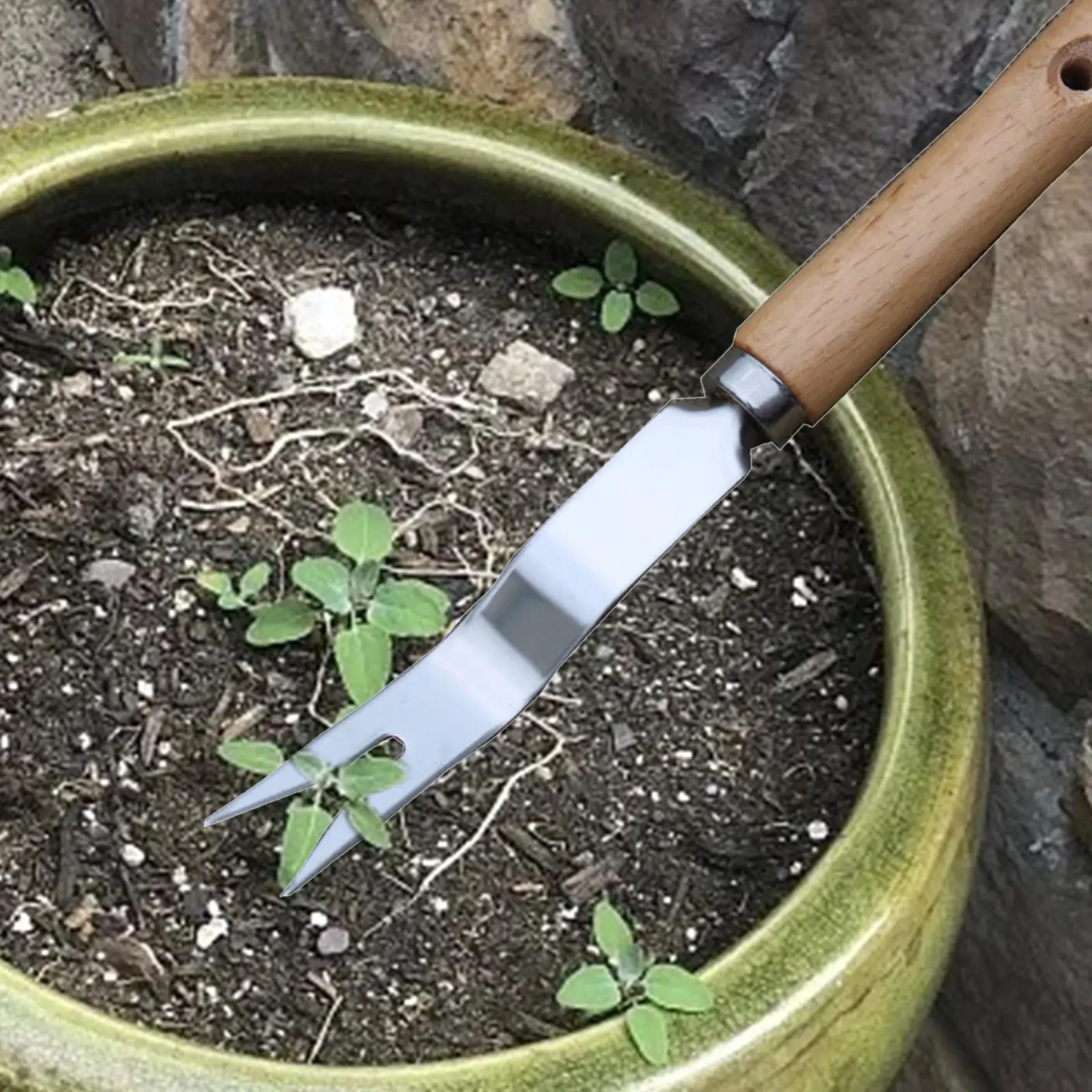 Digging Vegetables Loose Soil Tool Weeding Removing Fork for Bonsai Plants Durable Wood Handle Hand Weeder Small Weeding Puller
Digging Vegetables Loose Soil Tool Weeding Removing Fork for Bonsai Plants Durable Wood Handle Hand Weeder Small Weeding Puller