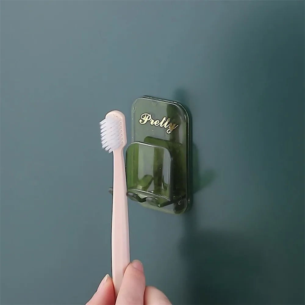 Toothbrush Holder Toothpaste Storage Wall Rack Mouthwash Cup Hanger Punch-free Green Plastic Storage Holder Bathroom Accessories
Toothbrush Holder Toothpaste Storage Wall Rack Mouthwash Cup Hanger Punch-free Green Plastic Storage Holder Bathroom Accessories