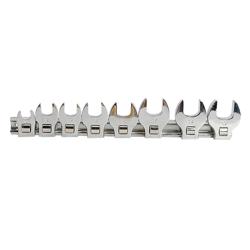 8 Pcs 3/8 Inch Head Movable Opening 10 To 19Mm Metric Quick Ratchet Wrench L-Shaped Wrench Horn Opening
8 Pcs 3/8 Inch Head Movable Opening 10 To 19Mm Metric Quick Ratchet Wrench L-Shaped Wrench Horn Opening