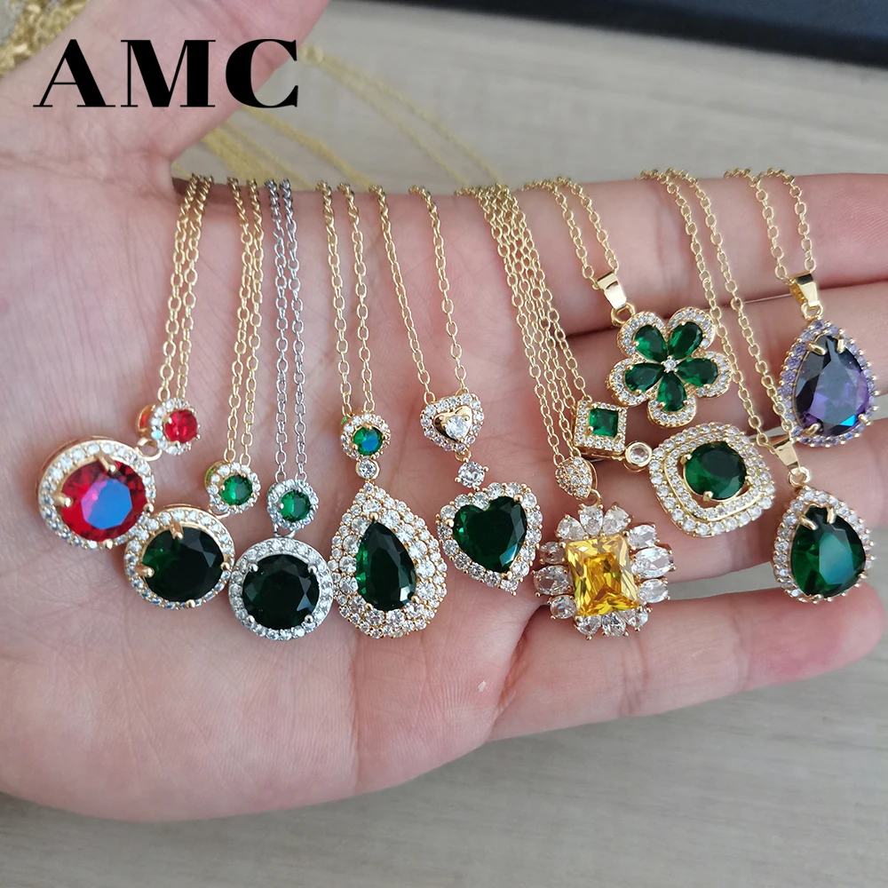 AMC Fashion Light Luxury Elegant Noble Green Geometric Pendant Unique Design Women's Necklace Valentine's Day Gift
AMC Fashion Light Luxury Elegant Noble Green Geometric Pendant Unique Design Women's Necklace Valentine's Day Gift