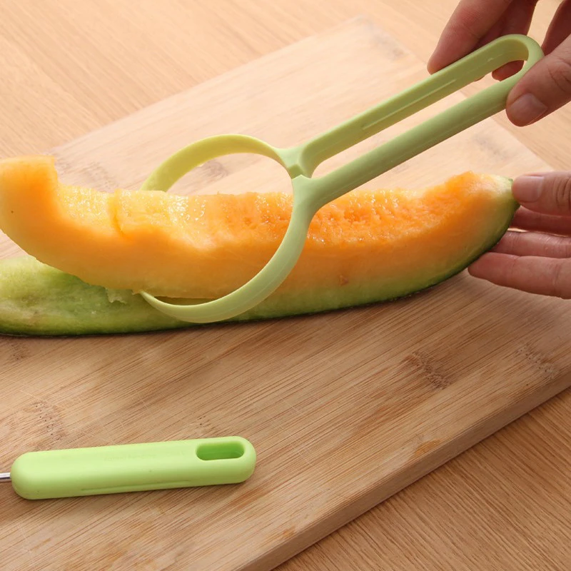 

2Pcs Melon Spoon Watermelon Dig Scoop Slicer Cutter Carving Knife Fruit Peeler Melon Pulp Separator Kitchen Gadgets Accessories