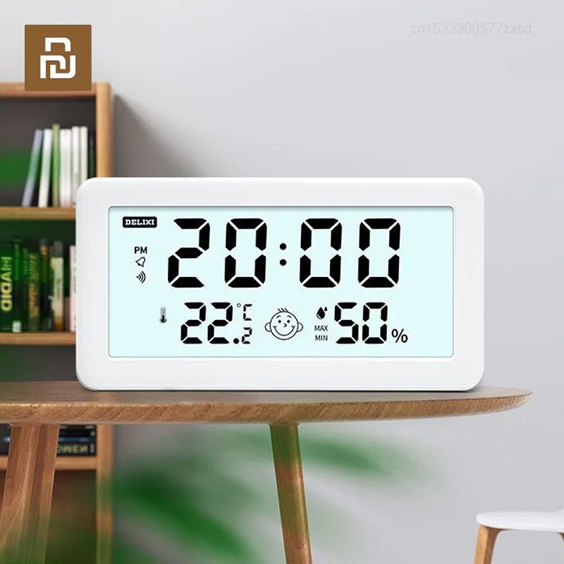 Delixi Electronic Temperature Humidity Sensor Household Indoor Thermometer Clock Desktop Humidity Meter Gauge Weather Station
Delixi Electronic Temperature Humidity Sensor Household Indoor Thermometer Clock Desktop Humidity Meter Gauge Weather Station