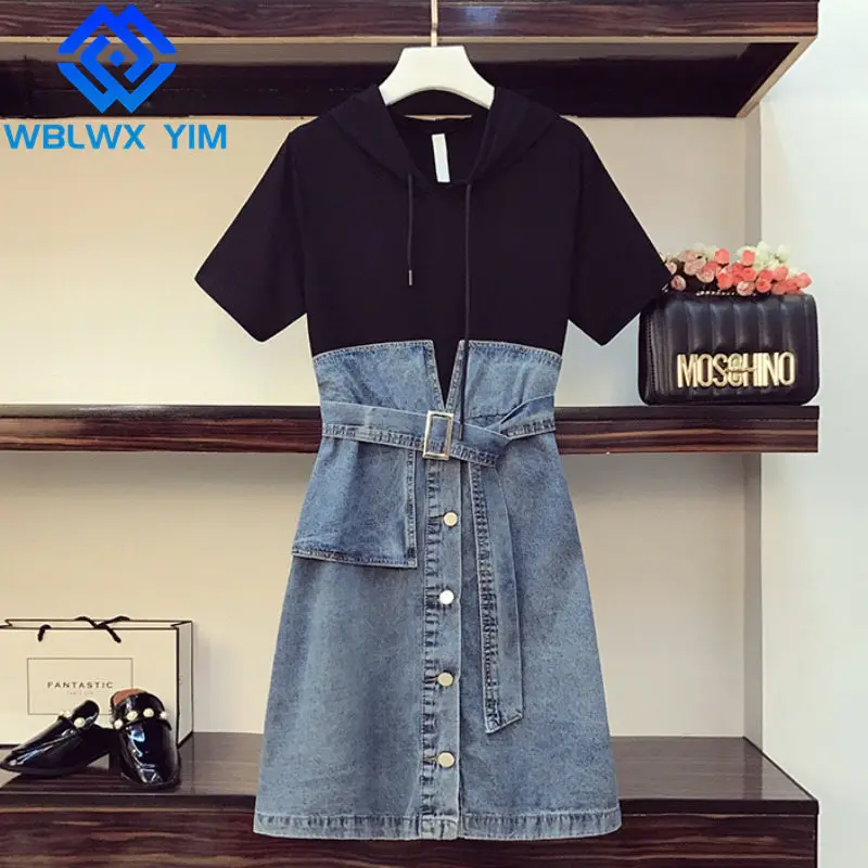 Летние платья-свитшоты с капюшоном, женское асимметричное модное джинсовое Свободное длинное платье средней длины с О-образным вырезом и к... 
Летние платья-свитшоты с капюшоном, женское асимметричное модное джинсовое Свободное длинное платье средней длины с О-образным вырезом и к...