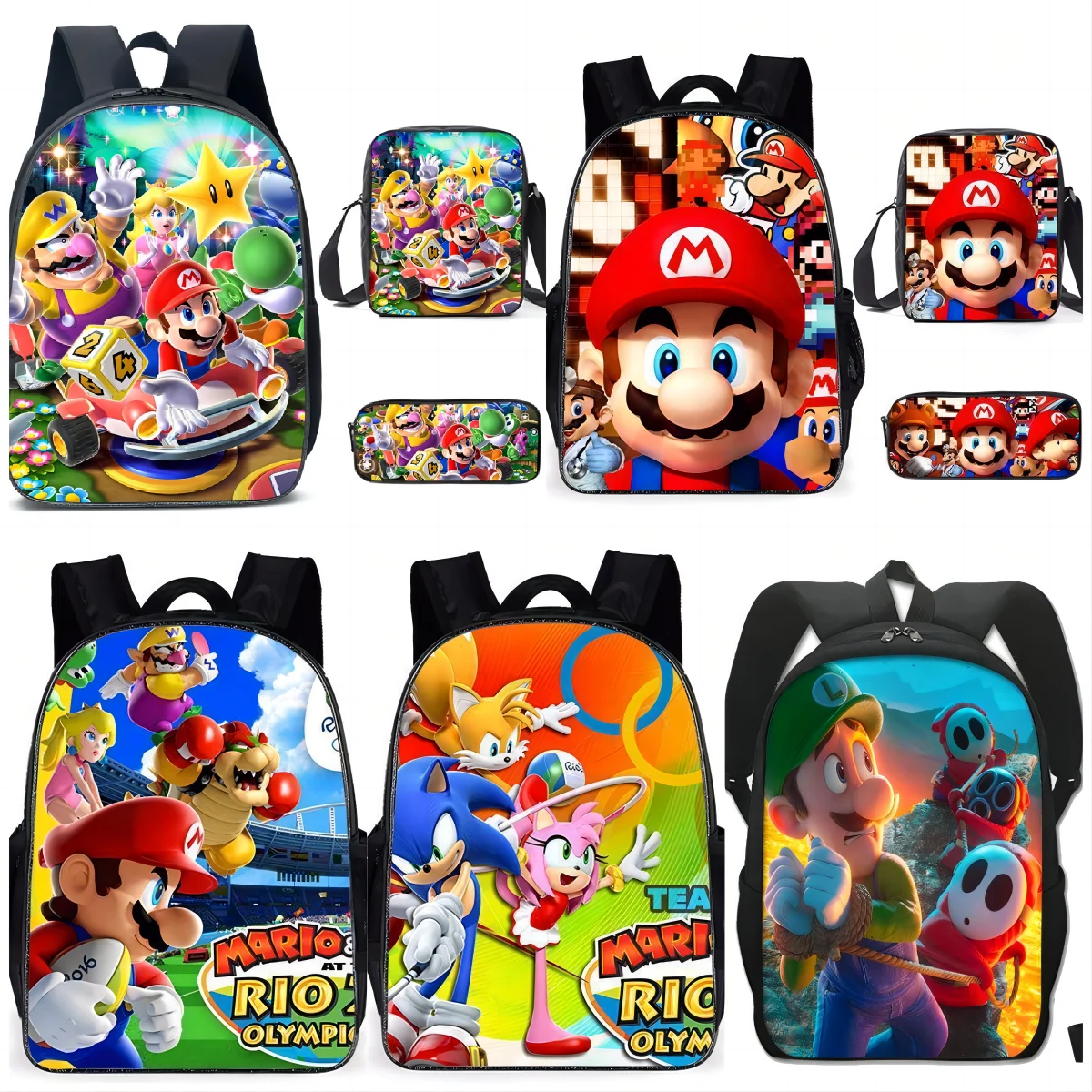 16inches Super Mario Kids 3d Cute Design Print Backpack Children Bag Boys Primary School Bag Kindergarten Backpack
16inches Super Mario Kids 3d Cute Design Print Backpack Children Bag Boys Primary School Bag Kindergarten Backpack
