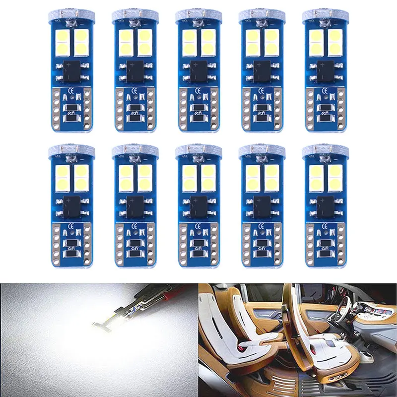 10pcs Car Width Light T10 3030 12SMD LED White Car Motors Side Light 720LM Bulb Clearance Lights Signal Lamp
10pcs Car Width Light T10 3030 12SMD LED White Car Motors Side Light 720LM Bulb Clearance Lights Signal Lamp