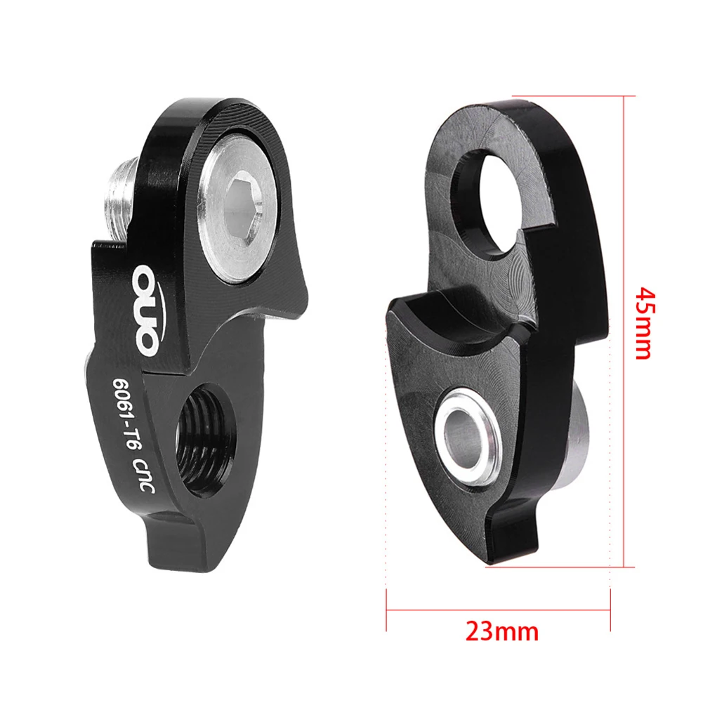 Outdoor Rear Derailleur Hanger 1 Pcs 15g 45x23mm Aluminum Alloy Black/Red/Blue/Titanium/Gold CNC Precision Machining
Outdoor Rear Derailleur Hanger 1 Pcs 15g 45x23mm Aluminum Alloy Black/Red/Blue/Titanium/Gold CNC Precision Machining