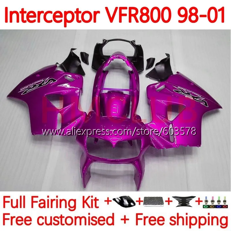 Комплект для HONDA перехватчик VFR800 VFR 800RR 800 RR VFR800RR 1998 1999 2000 VFR800R 98 99 00 01 обтекатель 2001 no. 143 розовый глянцевый 
Комплект для HONDA перехватчик VFR800 VFR 800RR 800 RR VFR800RR 1998 1999 2000 VFR800R 98 99 00 01 обтекатель 2001 no. 143 розовый глянцевый