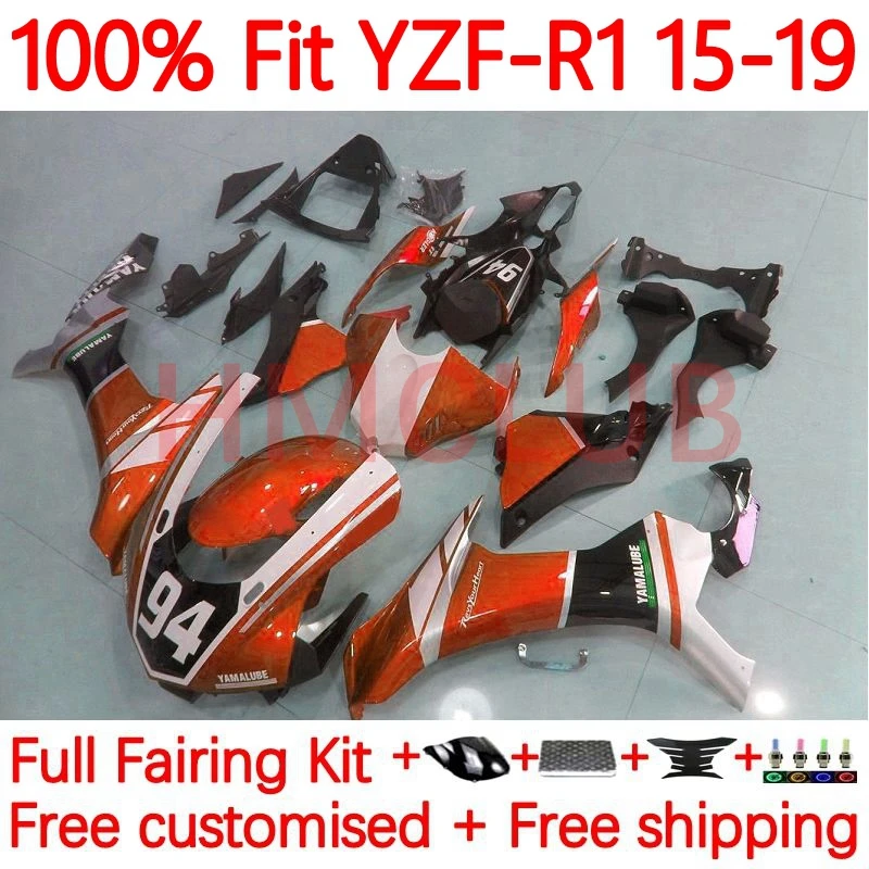 Инъекция для YAMAHA YZF-R1 YZF 1000 R1 R 1 YZFR1 2015 2016 2017 2018 YZF1000 15 16 17 18 19 Обтекатели 29No.70 оранжевый глянцевый
Инъекция для YAMAHA YZF-R1 YZF 1000 R1 R 1 YZFR1 2015 2016 2017 2018 YZF1000 15 16 17 18 19 Обтекатели 29No.70 оранжевый глянцевый