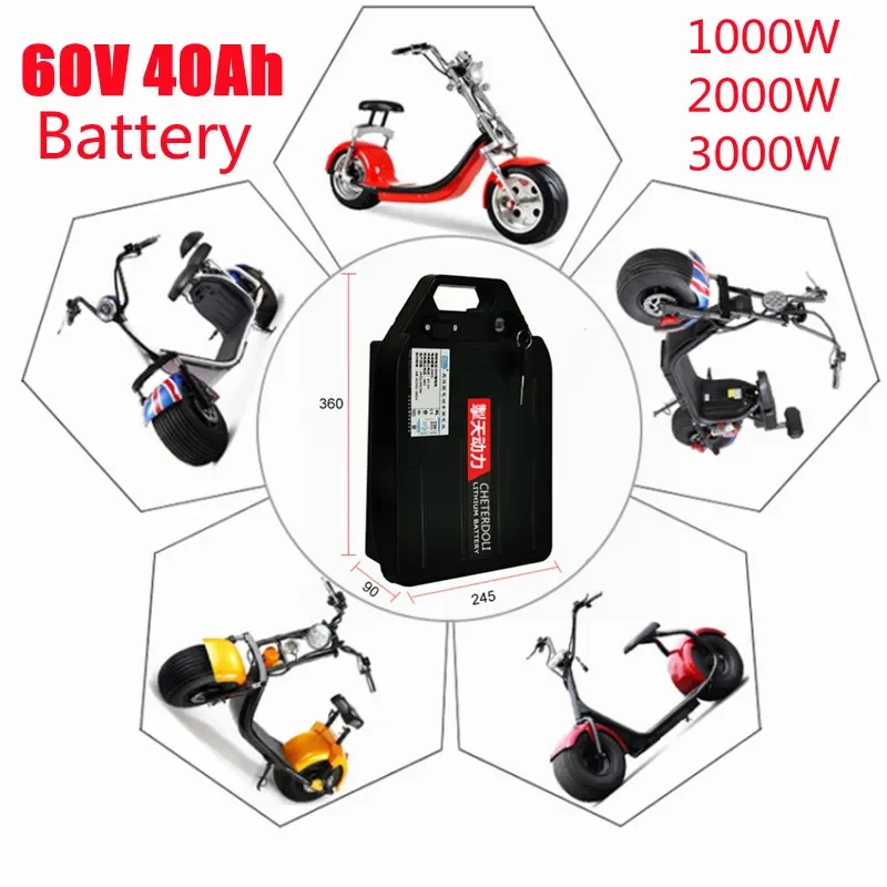 18650 21700 Rechargeable 60v 40Ah Li Ion Battery for 3000w 1500w Citycoco X7 X8 X9 Trolling Motor Lithium Battery + 3A Charger
18650 21700 Rechargeable 60v 40Ah Li Ion Battery for 3000w 1500w Citycoco X7 X8 X9 Trolling Motor Lithium Battery + 3A Charger