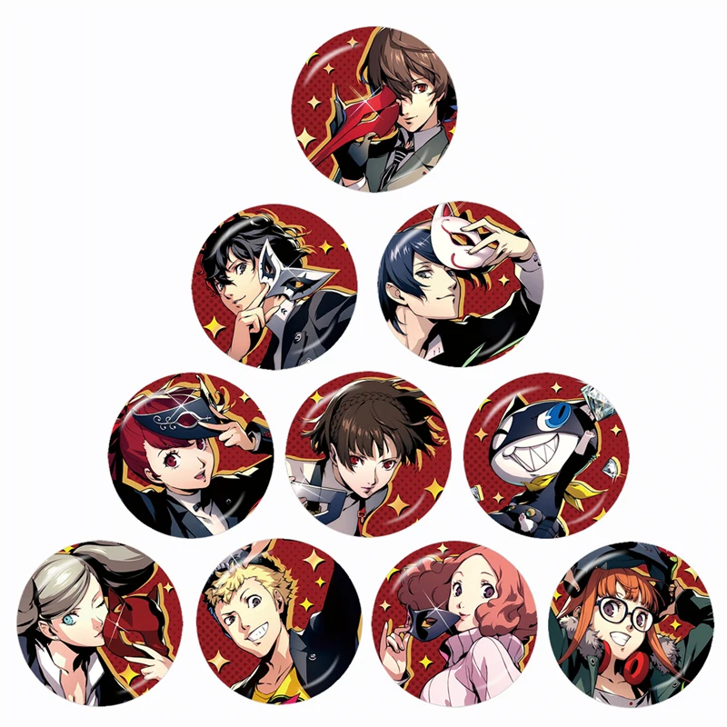 Persona 5 Anime Goro Akechi Joker Ryuji Sakamoto Anne Morgana Yusuke Makoto with Mask 12-30mm Glass Demo Flat Back Making
Persona 5 Anime Goro Akechi Joker Ryuji Sakamoto Anne Morgana Yusuke Makoto with Mask 12-30mm Glass Demo Flat Back Making