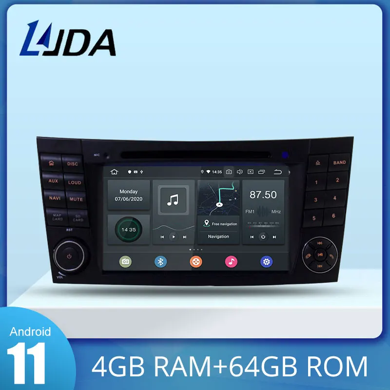 LJDA Android 11 Car DVD Player For Mercedes Benz E-Class W211 E200 E220 E300 E350 Wifi GPS Stereo 2 Din Radio Multimedia 4G+64G
LJDA Android 11 Car DVD Player For Mercedes Benz E-Class W211 E200 E220 E300 E350 Wifi GPS Stereo 2 Din Radio Multimedia 4G+64G