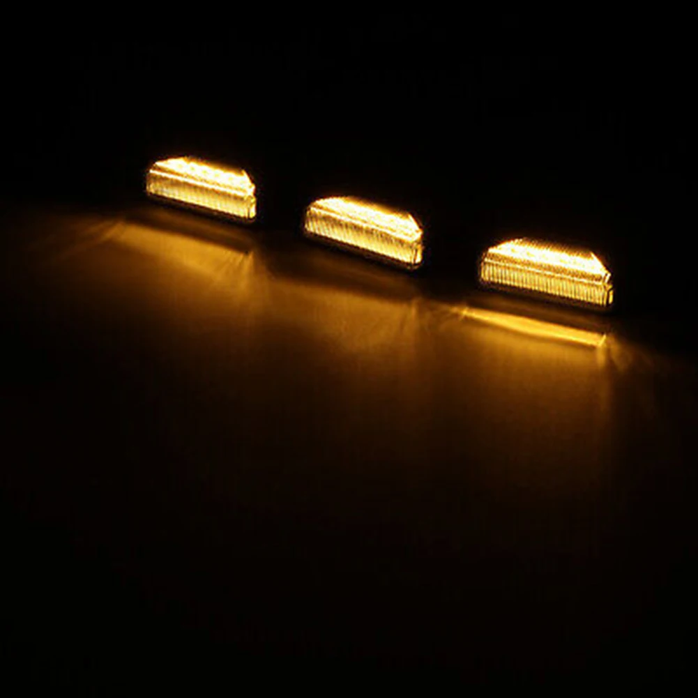 Trim Medium Net Front Grille Lights CAR Decoration Light Amber Light Daytime Running Lights Smoked Shell Waterproof 3Pcs
Trim Medium Net Front Grille Lights CAR Decoration Light Amber Light Daytime Running Lights Smoked Shell Waterproof 3Pcs