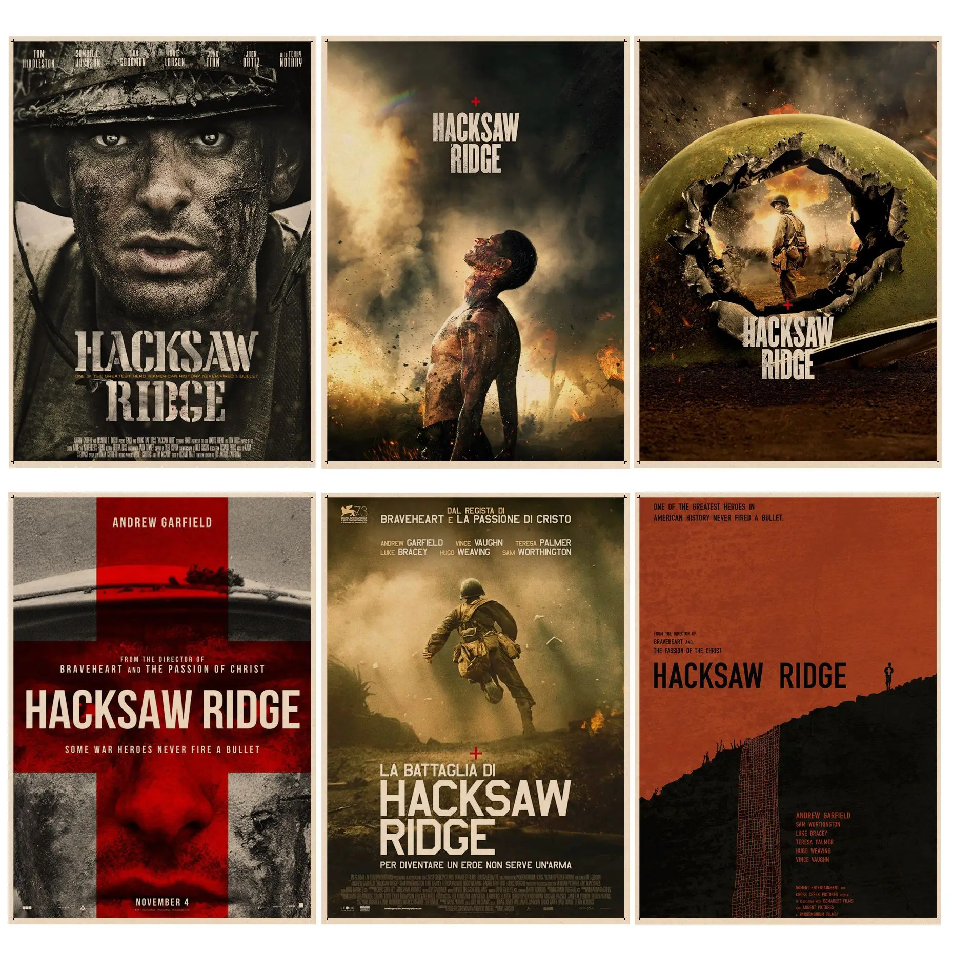 Hacksaw Ridge Vintage Posters Decoracion Painting Wall Art Kraft Paper Decor Art Wall Stickers
Hacksaw Ridge Vintage Posters Decoracion Painting Wall Art Kraft Paper Decor Art Wall Stickers