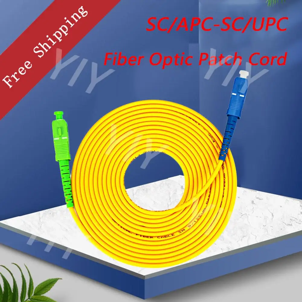 10Pcs/Lot SC/APC-SC/UPC Simplex 2.0mm PVC Fiber Optic Jumper Cable Single Mode Fiber Optic Patch Cord 1m, 3m, 5m, 10m,20m,30m
10Pcs/Lot SC/APC-SC/UPC Simplex 2.0mm PVC Fiber Optic Jumper Cable Single Mode Fiber Optic Patch Cord 1m, 3m, 5m, 10m,20m,30m