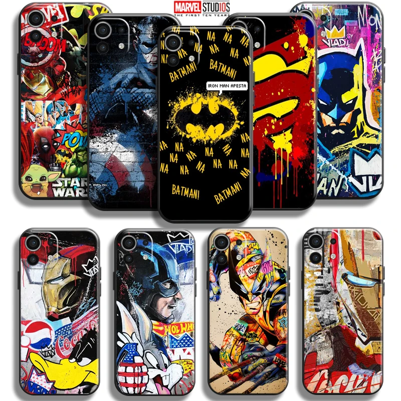 Marvel Street Graffiti Phone Case For Xiaomi Mi 11 11 Lite 5G Soft Carcasa Back Liquid Silicon Coque Black
Marvel Street Graffiti Phone Case For Xiaomi Mi 11 11 Lite 5G Soft Carcasa Back Liquid Silicon Coque Black