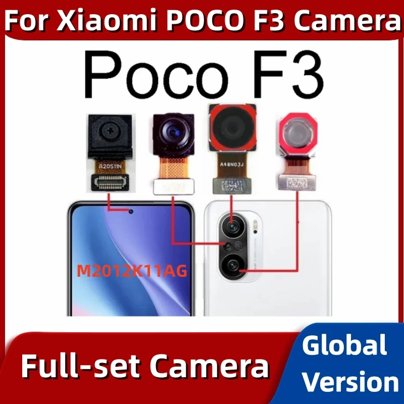 Original Camera Module for Xiaomi Poco F3, Front and Rear Main Back, Replacement Spare Parts, M2012K11AG
Original Camera Module for Xiaomi Poco F3, Front and Rear Main Back, Replacement Spare Parts, M2012K11AG