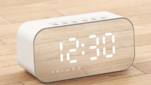 Portable Wireless Bluetooth Speaker Bass Bluetooth Speaker Clock Music Boombox Hifi Speaker With Alarm Clock Mirror Thermometer
Portable Wireless Bluetooth Speaker Bass Bluetooth Speaker Clock Music Boombox Hifi Speaker With Alarm Clock Mirror Thermometer